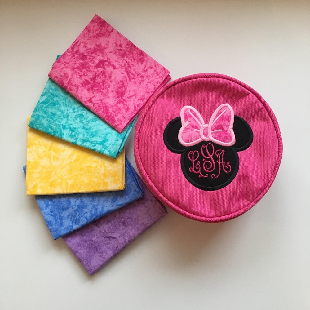 Made to Order! Minnie Tie-Dye Monogram Travel Case